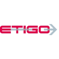 Logo rouge et gris de l'entreprise Etigo